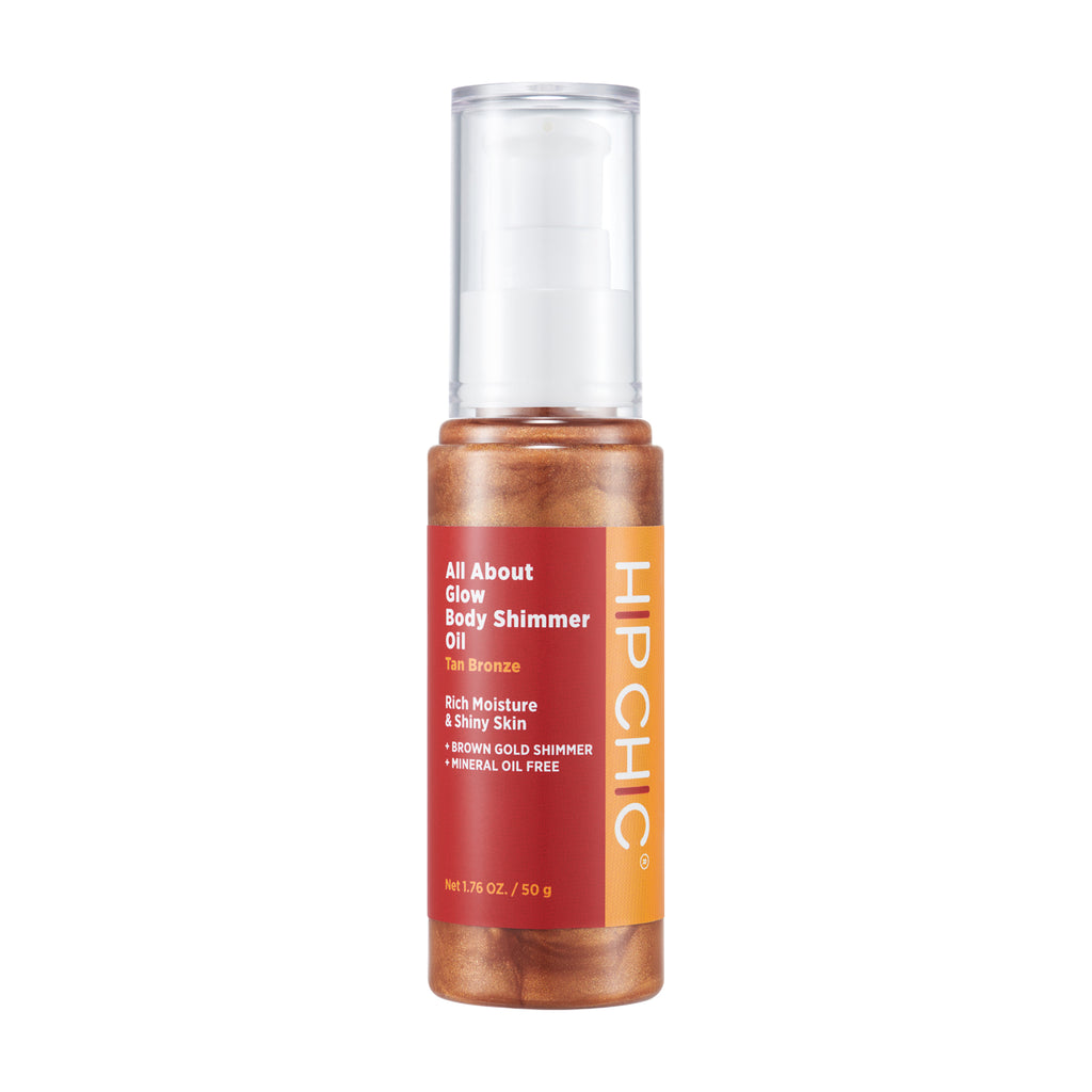 Hip Chic All About Glow Body Shimmer Oil - Tan Bronze