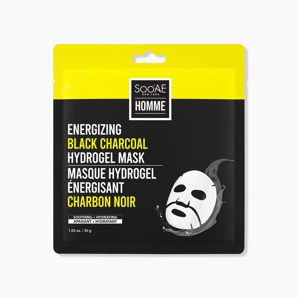 Soo'AE Homme Energizing Black Charcoal Hydrogel Mask