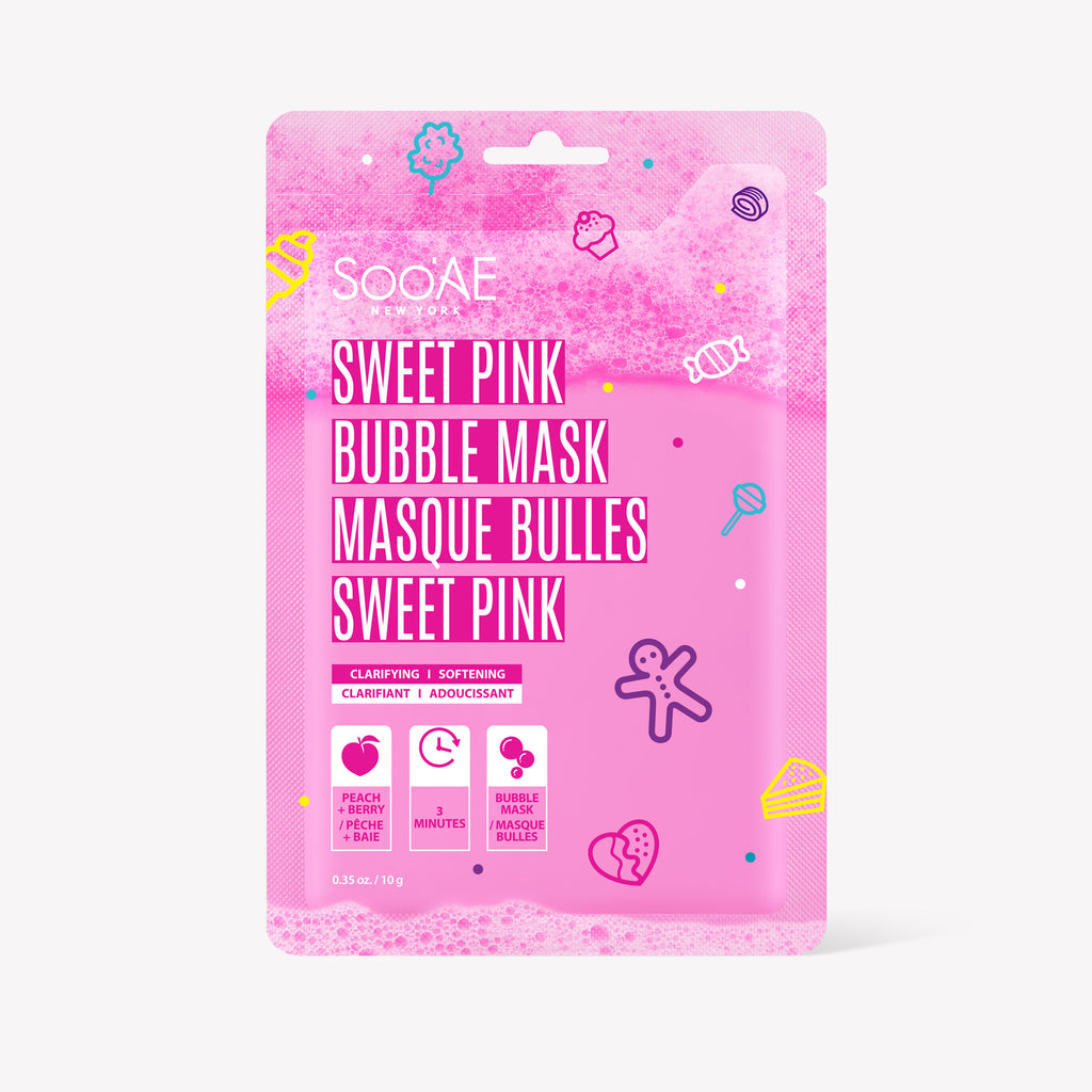 Soo'AE Sweet Pink Bubble Mask