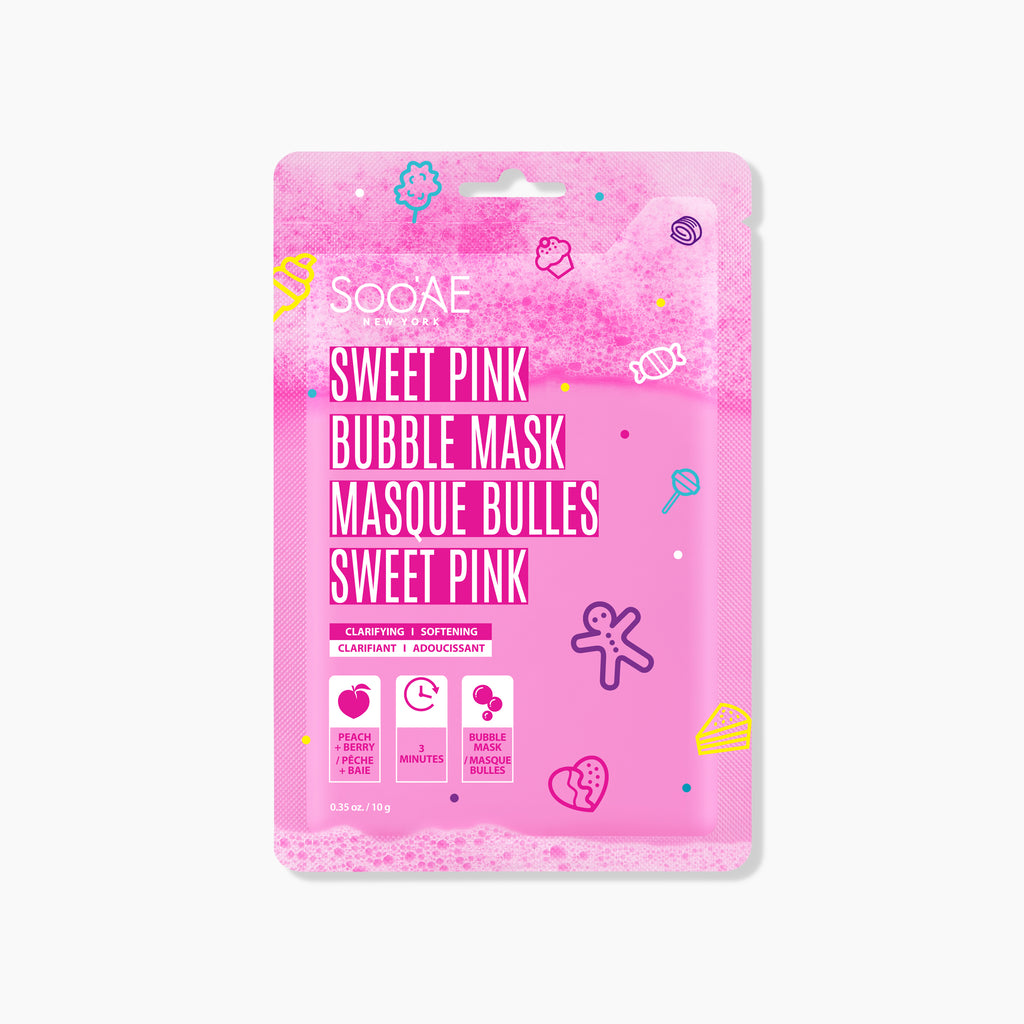 Soo'AE Sweet Pink Bubble Mask